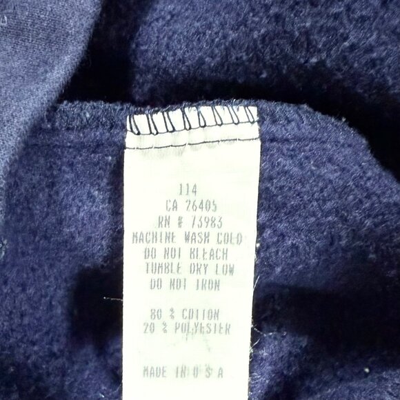 Vintage Helly Hansen Sailing/Racing Hoodie Nautical Blue Regatta Racing Made USA - Picture 7 of 9